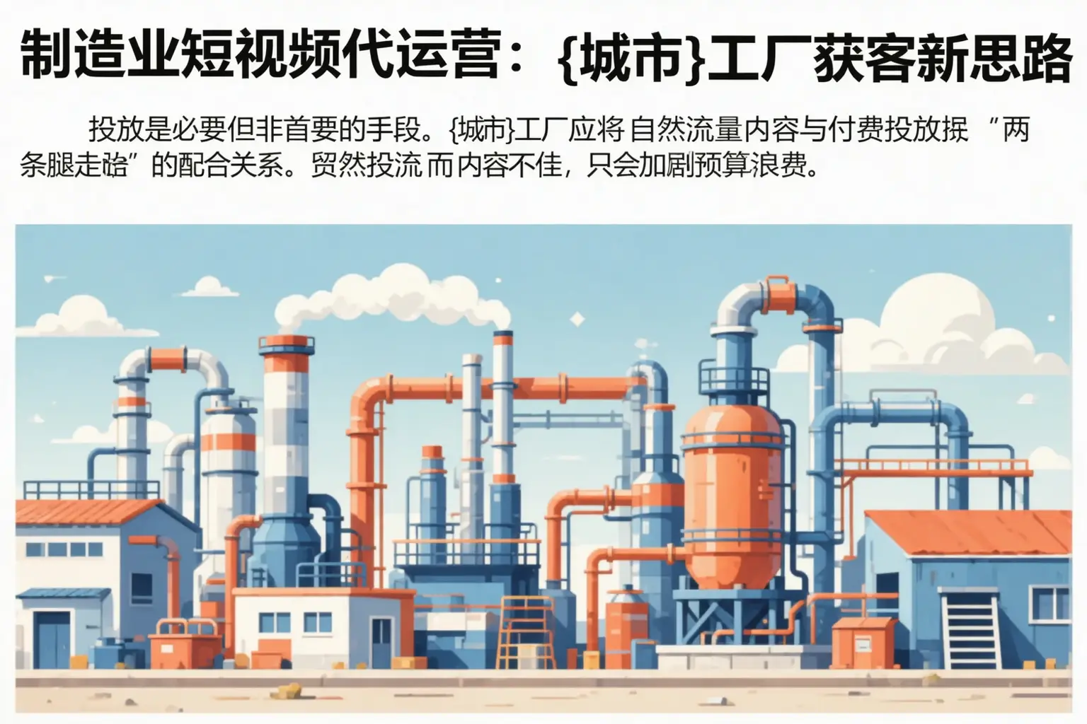 制造业短视频代运营：宽城工厂获客新思路